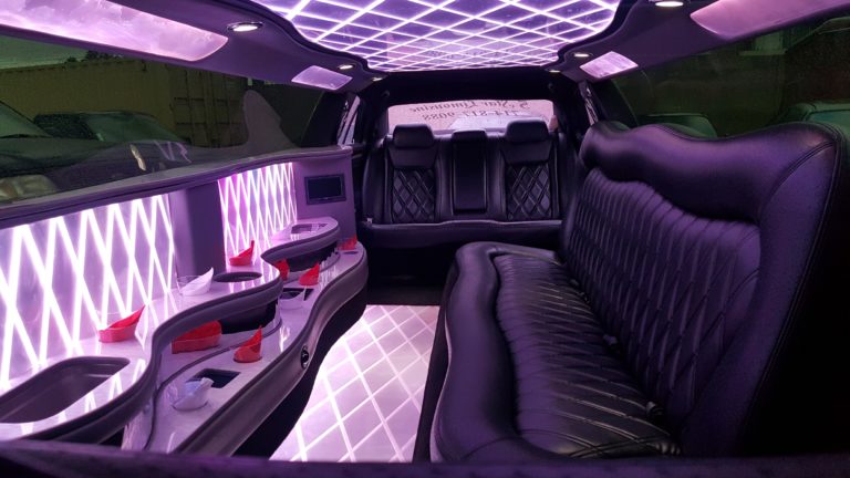 interior of limousine